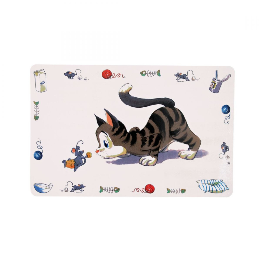 Килимок під миски Trixie Comic Cat 44x28 см (4011905245447) - фото 1