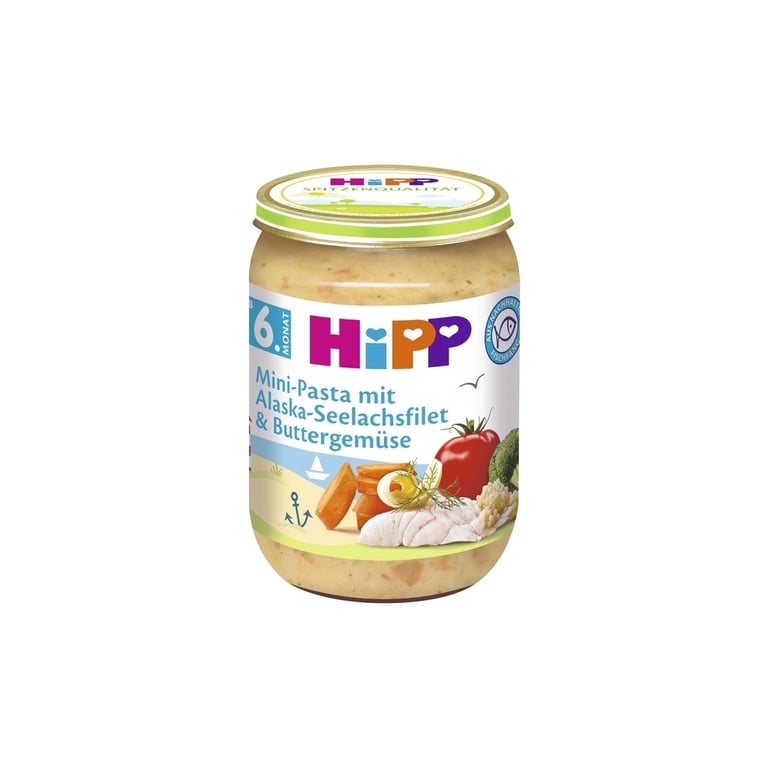 Дитяче пюре HiPP Овочі з морською рибою, 190 г (4062300261563) - фото 1