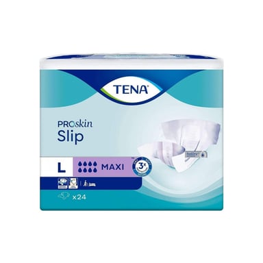Підгузки для дорослих Tena Slip Maxi Large 24 шт, 92-144 см 8 крапель (7322541118574) - фото 1