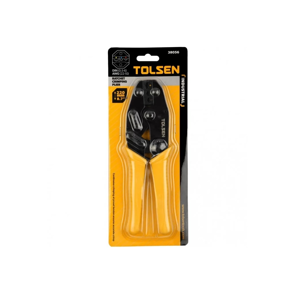 Затиск для клем Tolsen 220 мм 0.5-6 кв.мм (22-10 AWG) (38056) - фото 4 Затиск для клем Tolsen 220 мм 0.5-6 кв.мм (22-10 AWG) (38056) - фото 4