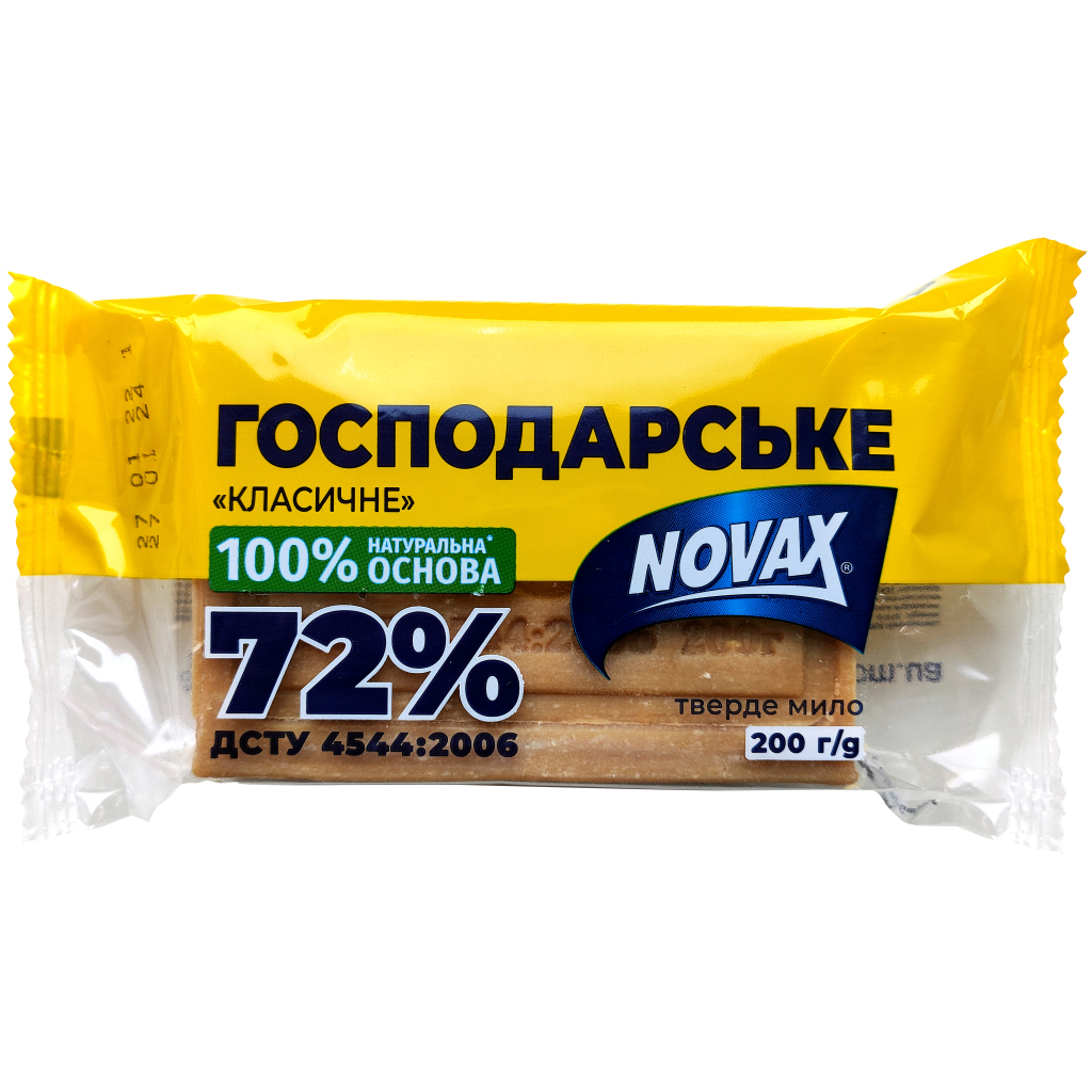 Мило для прання Novax господарське класичне 72% 200 г (4820195509340) Мило для прання Novax господарське класичне 72% 200 г (4820195509340)