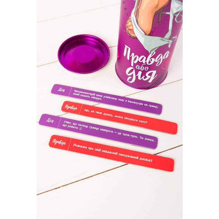 Настільна гра 18+ Fun Games Shop Правда або Дія: для Пар, українська (FGS18) - фото 2
