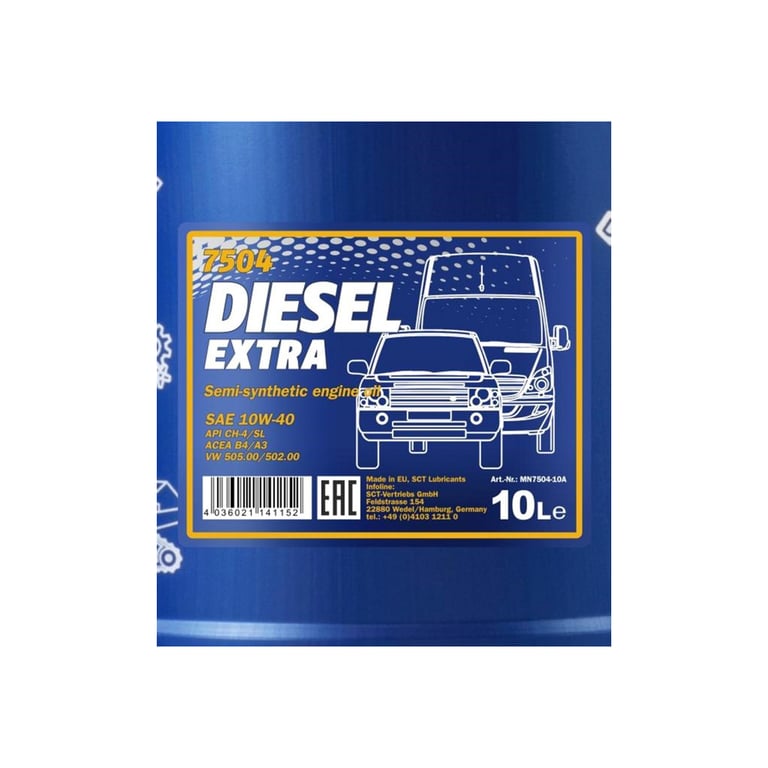 Моторна олива Mannol DIESEL EXTRA 10л 10W-40 (MN7504-10) - фото 2