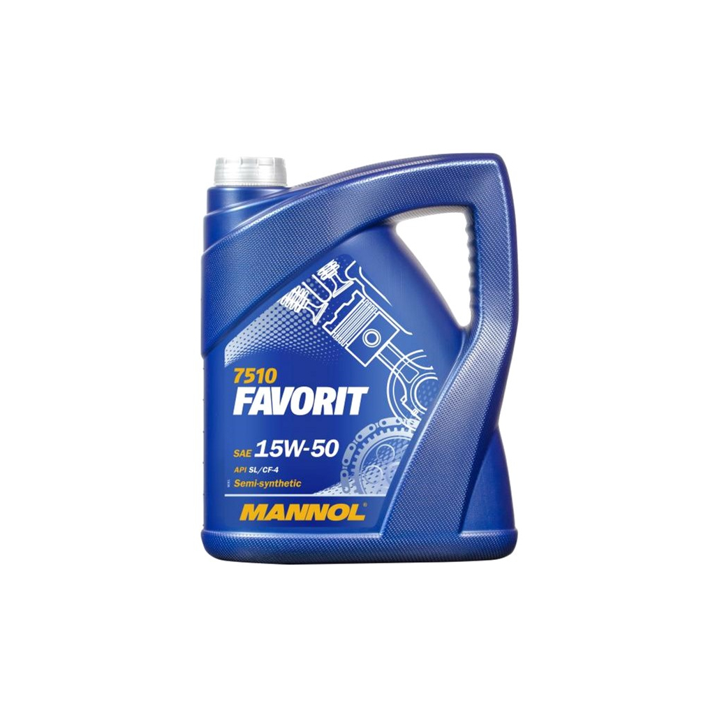 Моторна олива Mannol FAVORIT 5л 15W-50 (MN7510-5) - фото 1
