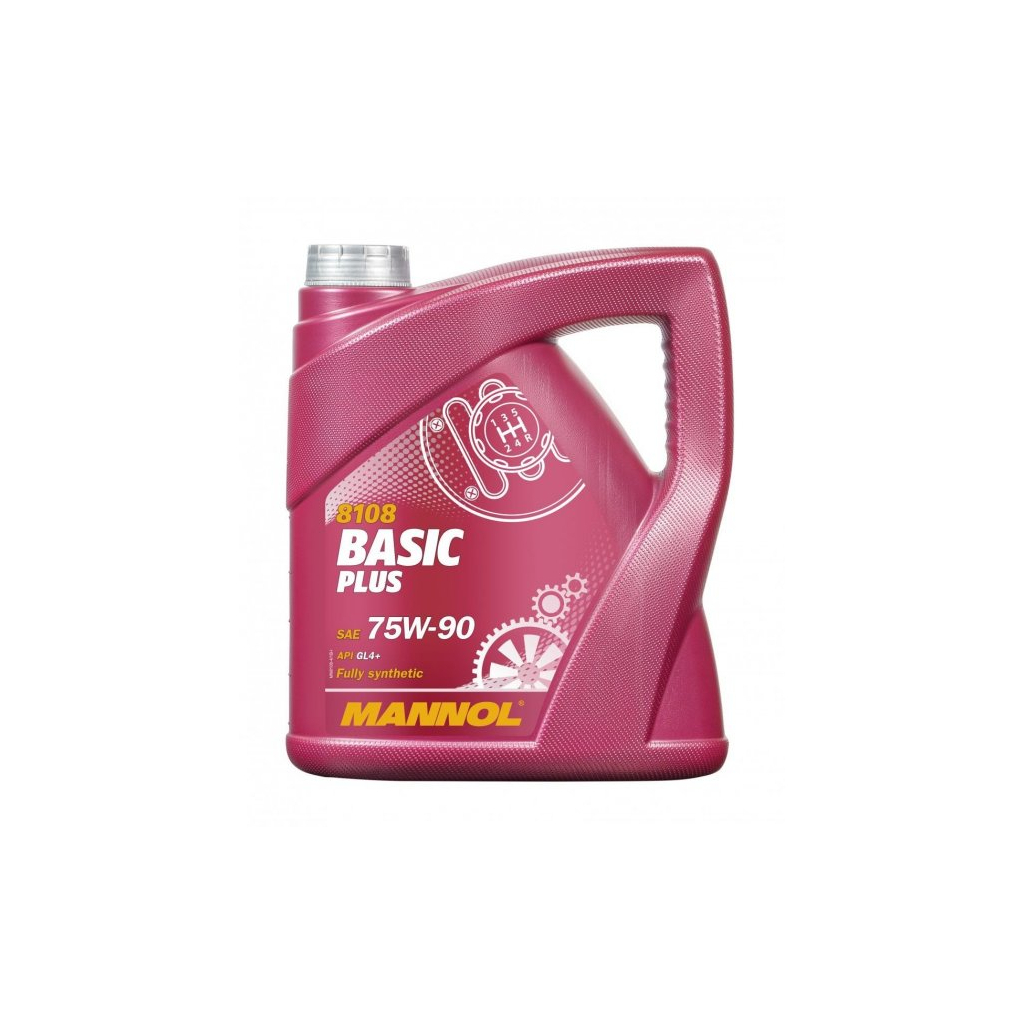 Трансмісійна олива Mannol BASIC PLUS GETRIEBEOEL 4л 75W-90 (MN8108-4) - фото 1