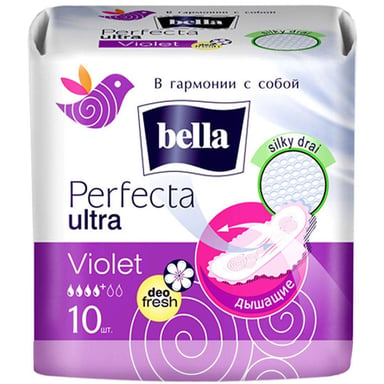 Гігієнічні прокладки Bella Perfecta Ultra Violet Deo Fresh 10 шт. (5900516306038) - фото 1