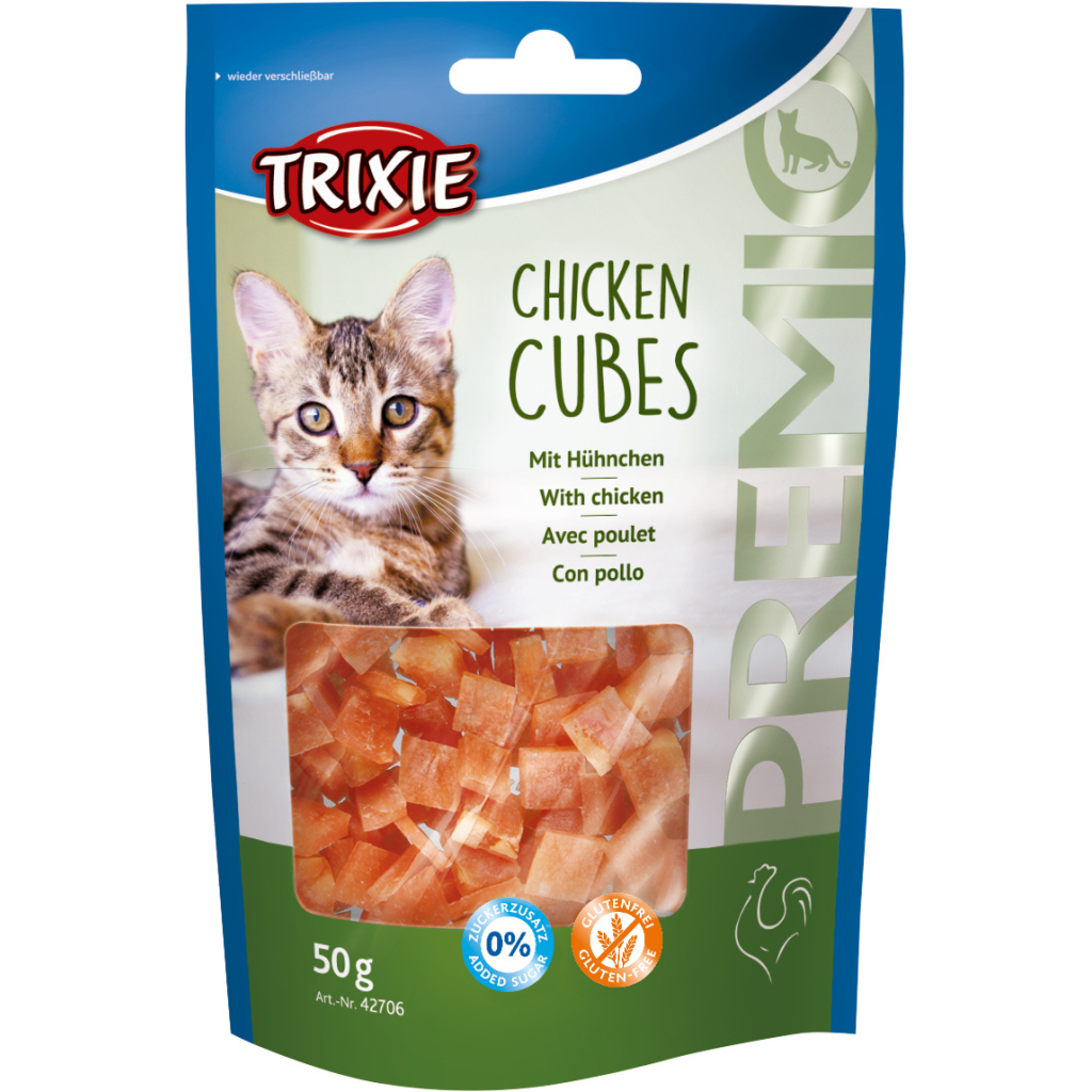 Ласощі для котів Trixie Premio Chicken Cubes курячі кубики 50 г (4011905427065) - фото 1