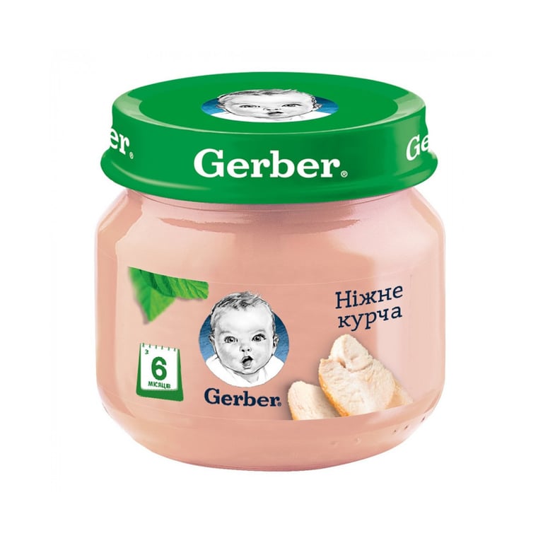 Дитяче пюре Gerber Курча, 80 г (7613033644948) - фото 1