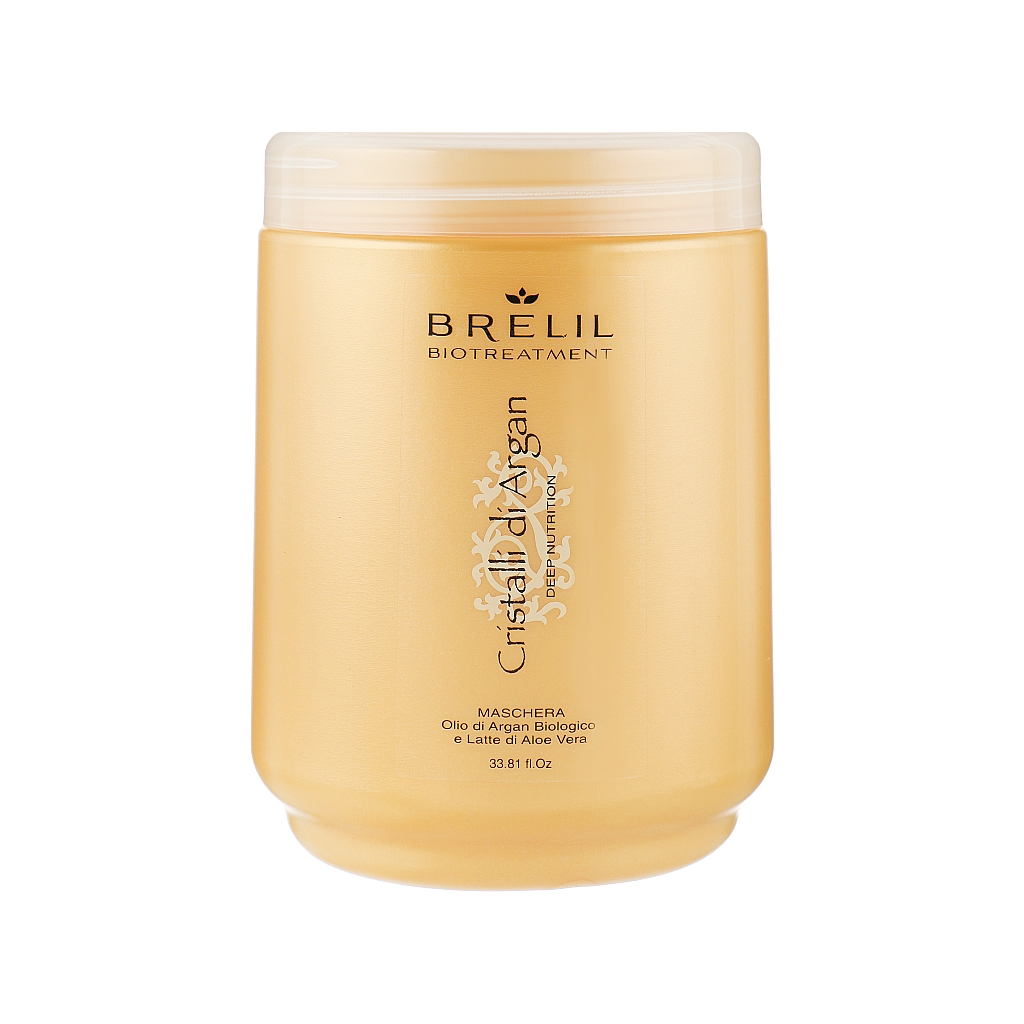 Маска для волосся Brelil Bio Traitement Cristalli d%27Argan олія Аргани та Алое 1 л (8011935067305) Маска для волосся Brelil Bio Traitement Cristalli d%27Argan олія Аргани та Алое 1 л (8011935067305)