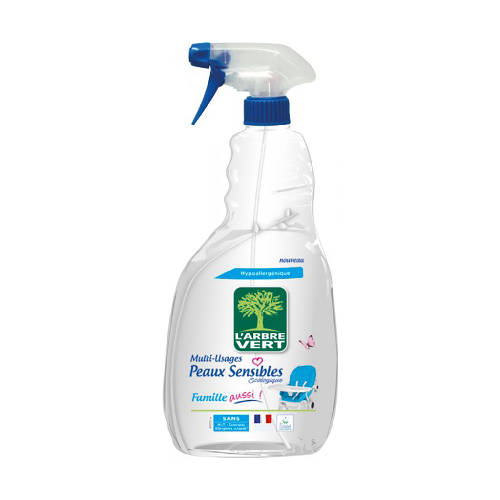 Спрей для чищення ванн L%27Arbre Vert Sensitive мультиочисник 740 мл (3450601032035) Спрей для чищення ванн L%27Arbre Vert Sensitive мультиочисник 740 мл (3450601032035)