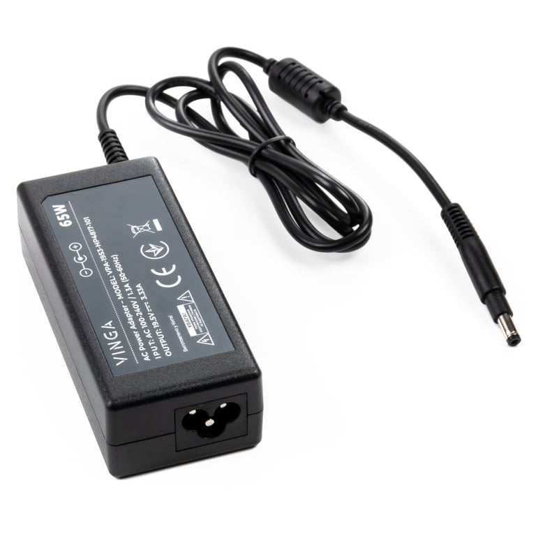 Блок живлення до ноутбуку Vinga HP 65W 19.5V 3.3А 4.8*1.7 long (VPA-1953-HP4817-101) - фото 1