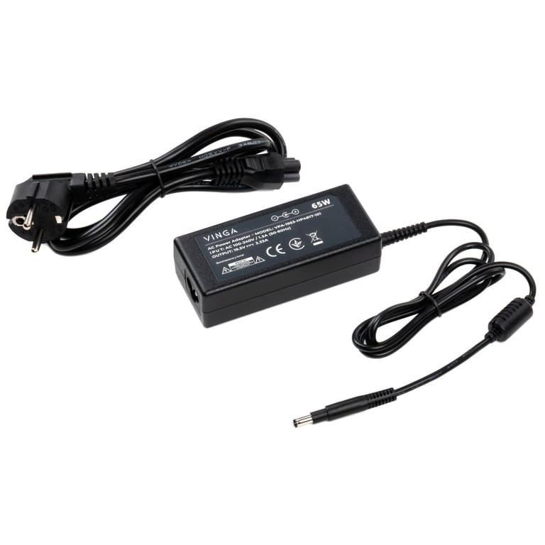 Блок живлення до ноутбуку Vinga HP 65W 19.5V 3.3А 4.8*1.7 long (VPA-1953-HP4817-101) - фото 2