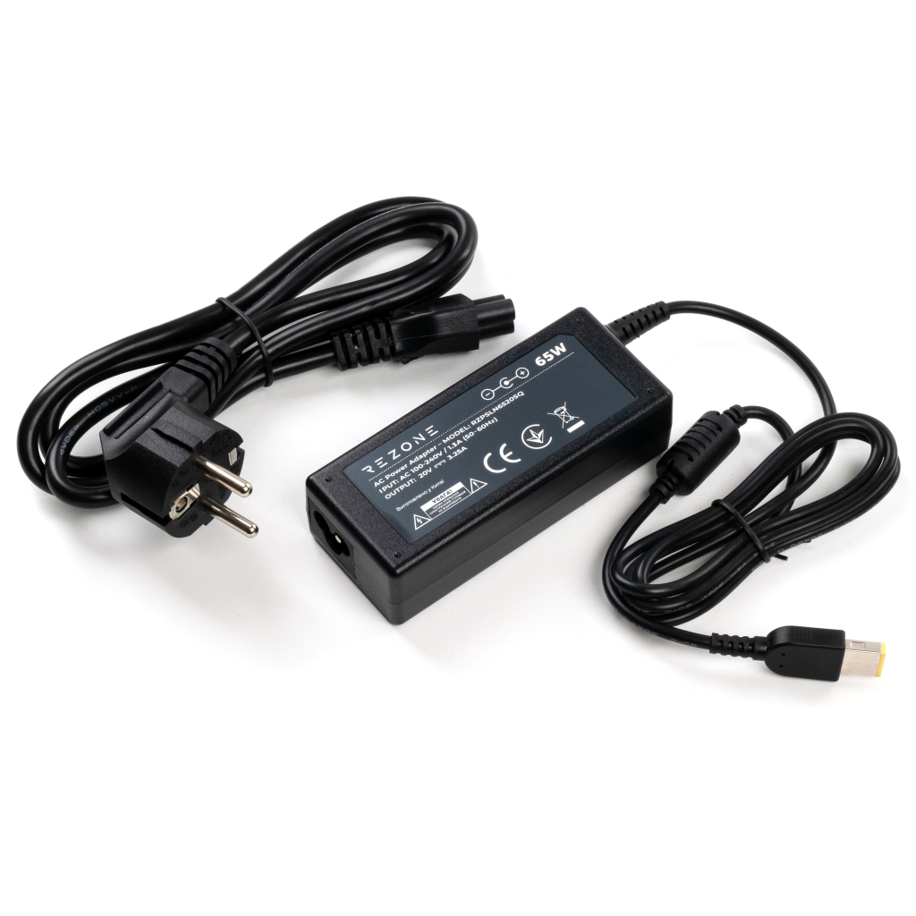 Блок живлення до ноутбуку Rezone Lenovo 65W 20V 3.25А square with pin (RZPSLN6520SQ) - фото 3 Блок живлення до ноутбуку Rezone Lenovo 65W 20V 3.25А square with pin (RZPSLN6520SQ) - фото 3