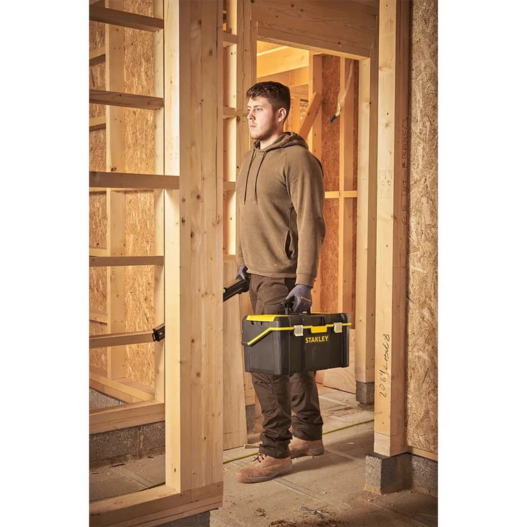 Ящик для інструментів Stanley ESSENTIAL Cantilever, 19", 490х290х250 мм, з металевими зам (STST83397-1) - фото 8