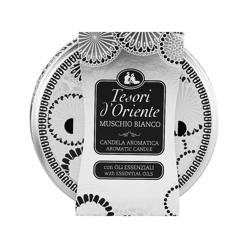 Ароматична свічка Tesori d'Oriente Білий мускус 200 г (8008970043708) - фото 1 Ароматична свічка Tesori d'Oriente Білий мускус 200 г (8008970043708) - фото 1