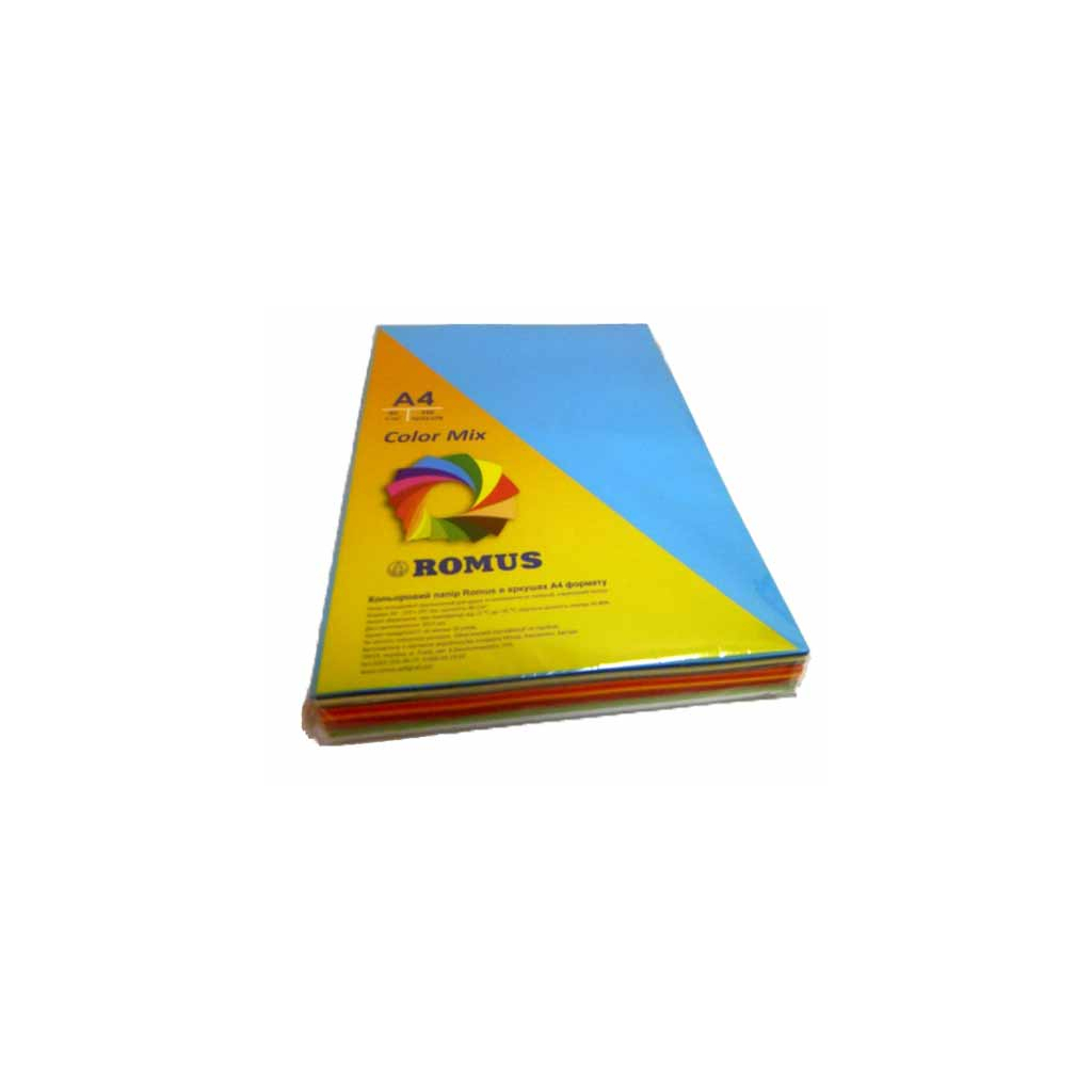 Папір Romus A4 80 г/м2 245sh, 7colors, Mix Color (R51048) - фото 1 Папір Romus A4 80 г/м2 245sh, 7colors, Mix Color (R51048) - фото 1