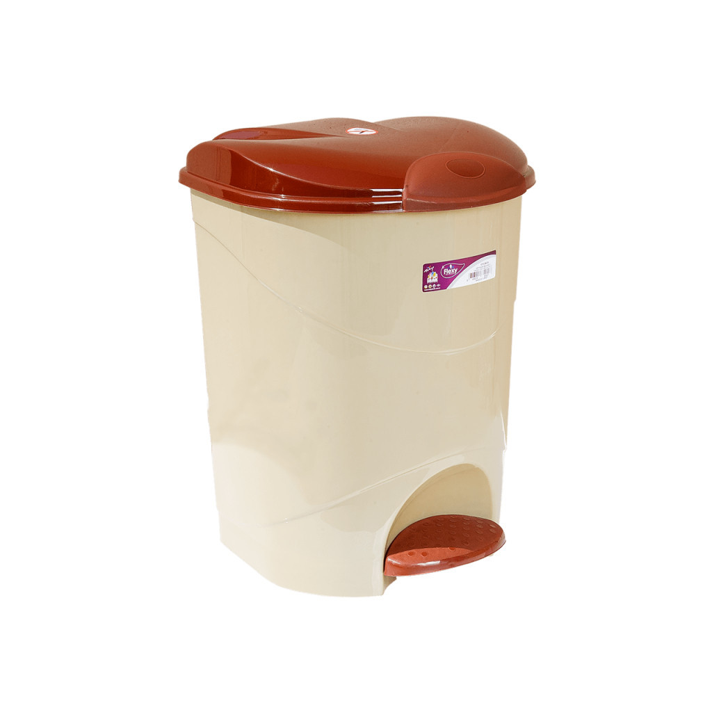 Контейнер для сміття Irak Plastik Bella №2 з педаллю бежевий 19 л (4564) - фото 1