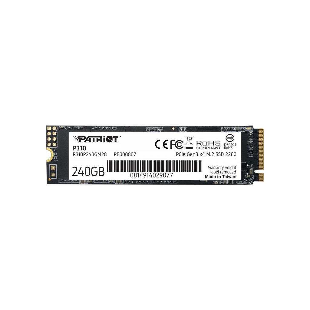 Накопичувач SSD M.2 2280 240GB Patriot (P310P240GM28) - фото 1
