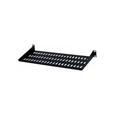 Полка 19" Hypernet 1U глиб. 250мм, колір чорний (CS-250-1U-BLACK) - фото 1