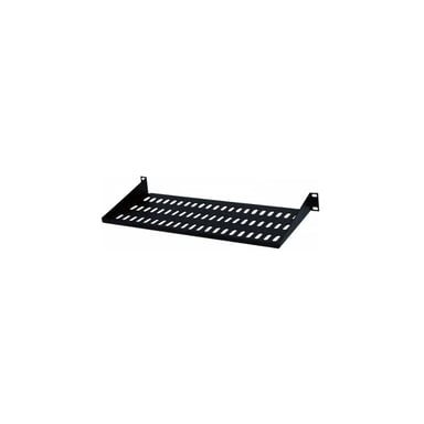 Полка 19" Hypernet 1U глиб. 300мм, колір чорний (CS-300-1U-BLACK) - фото 1