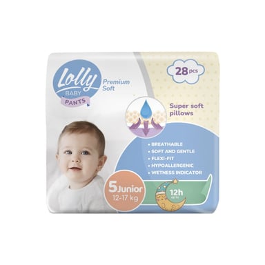 Підгузки Lolly Premium Soft Junior 5 (12-17 кг) 28 шт (4820174981006) - фото 1