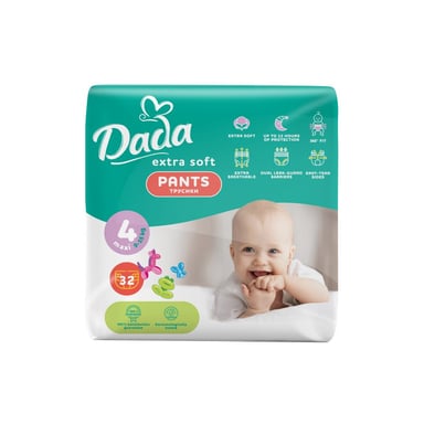 Підгузки Dada Extra Soft 4 Maxi (9-15 кг) 32 шт (4820174980689) - фото 1
