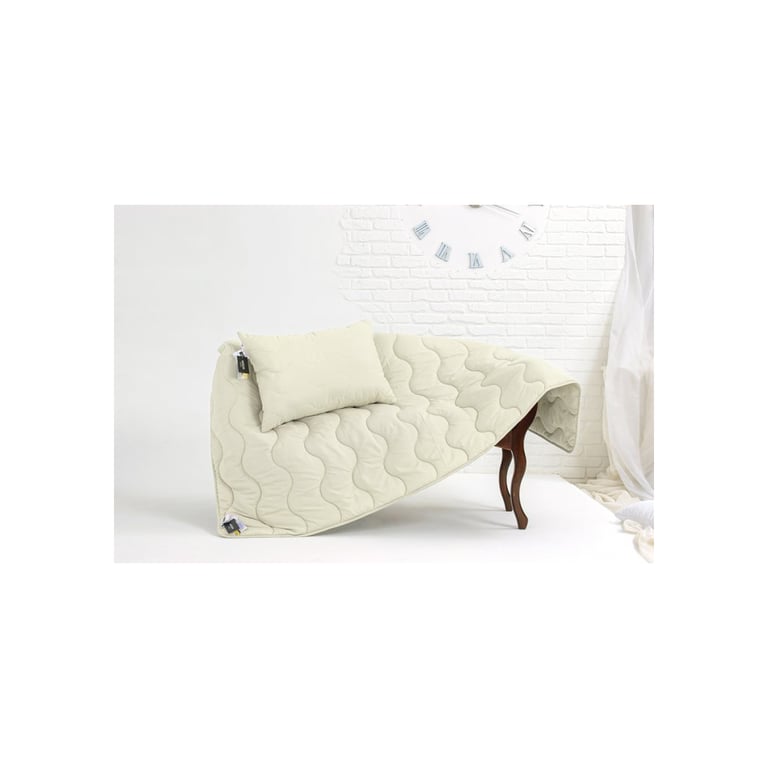 Ковдра MirSon Набір шовковий №1689 Eco Light Creamy Ковдра 200х220 + подуш (2200002657037) - фото 2
