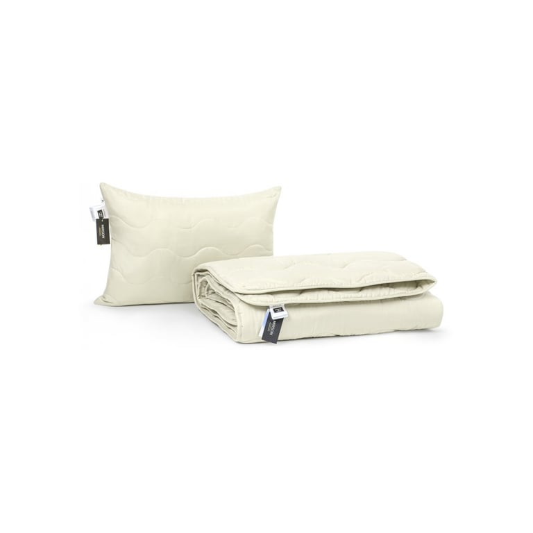 Ковдра MirSon Набір шовковий №1689 Eco Light Creamy Ковдра 200х220 + подуш (2200002657037) - фото 3