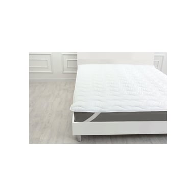 Наматрацник MirSon Eco Light №1712 EcoSilk Air-Soft звичайний на резинці по кутах White 180x200 см (2200002888349) - фото 1