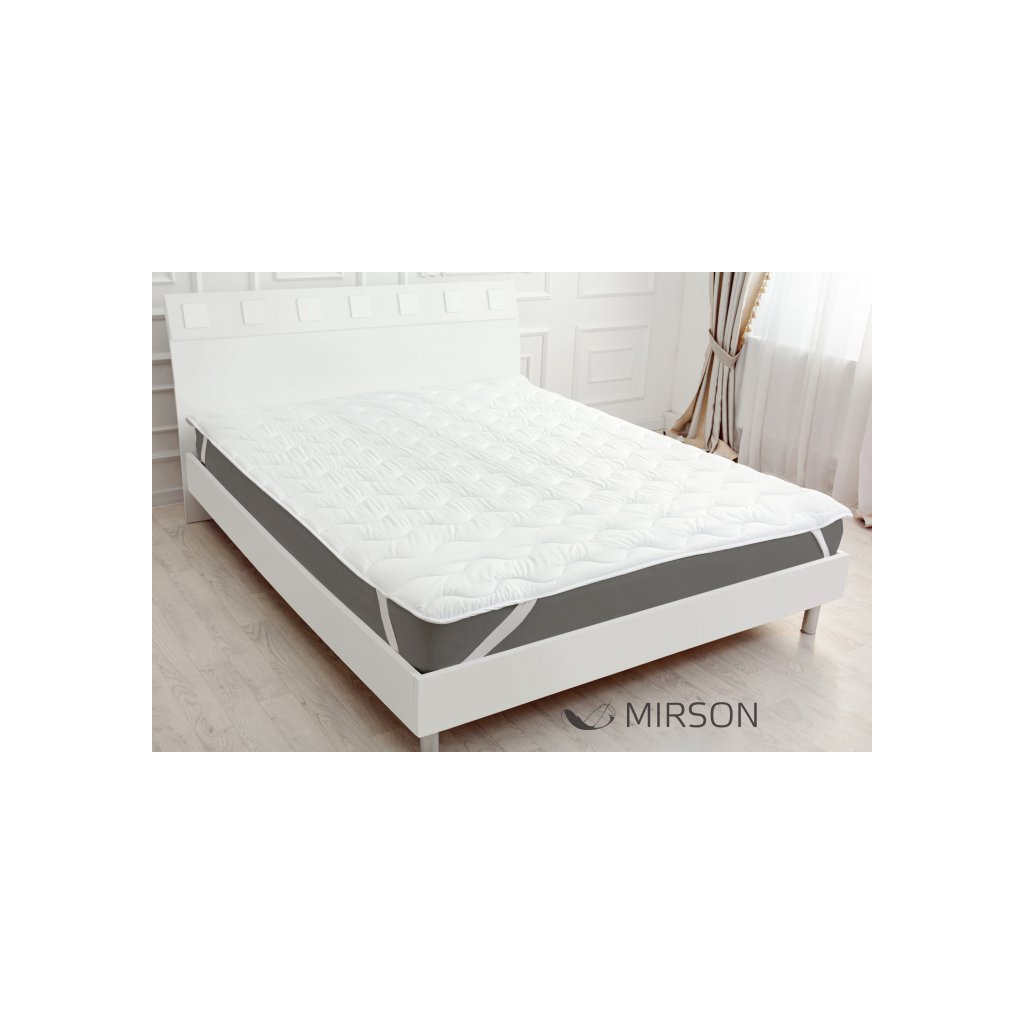 Наматрацник MirSon Eco Light №1712 EcoSilk Air-Soft звичайний на резинці по кутах White 180x200 см (2200002888349) - фото 2 Наматрацник MirSon Eco Light №1712 EcoSilk Air-Soft звичайний на резинці по кутах White 180x200 см (2200002888349) - фото 2