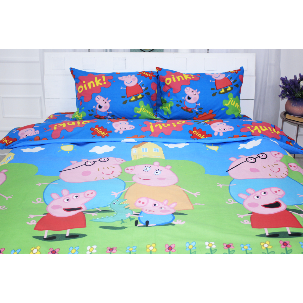 Постільна білизна MirSon Бязь Ranforce Elite 17-0507 Peppa 110х140 дитячий (2200004659855)