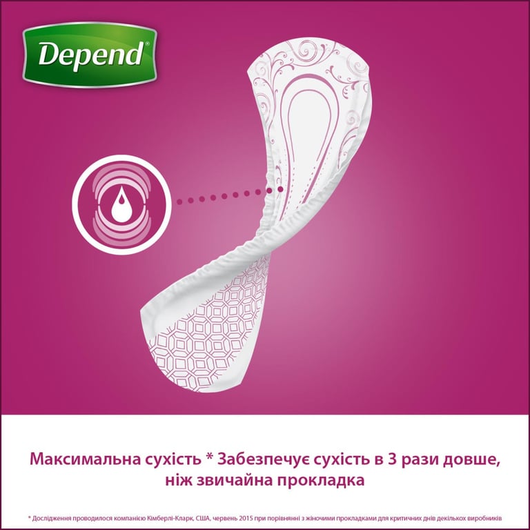Урологічні прокладки Depend Normal Plus Pad 12 шт. (5029053546162/5029053561585) - фото 7