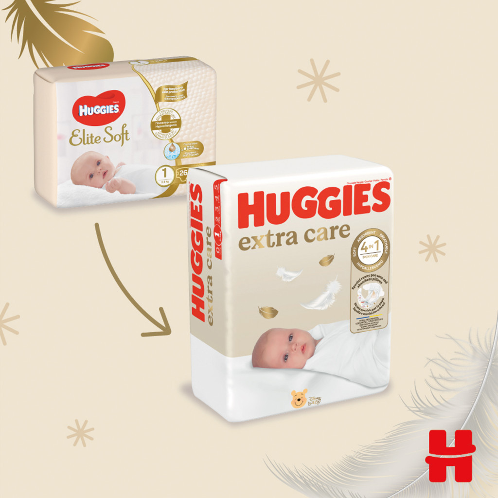 Підгузки Huggies Extra Care 2 (3-6 кг) M-Pack 164 шт (5029054234778_5029053549637) - фото 5 Підгузки Huggies Extra Care 2 (3-6 кг) M-Pack 164 шт (5029054234778_5029053549637) - фото 5