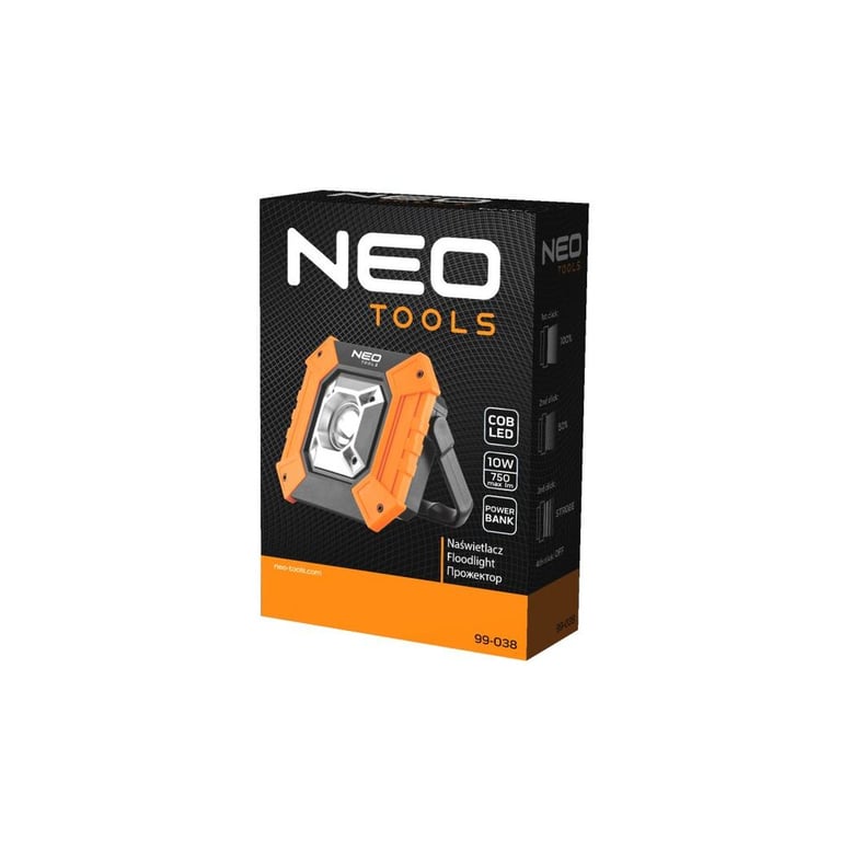 Прожектор Neo Tools 10 Вт, 750 люмен, функція PowerBank (99-038) - фото 3