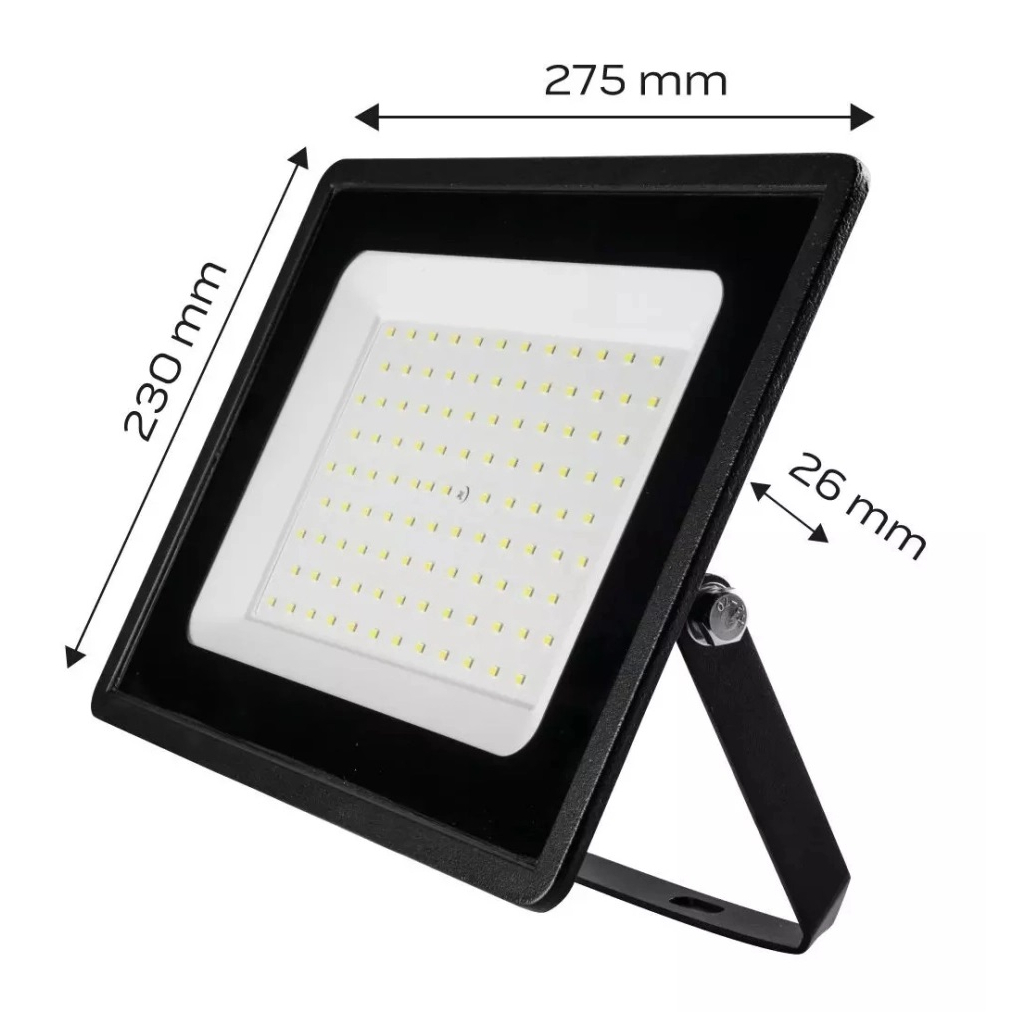 Прожектор Neo Tools алюміній, 220 В, 100Вт, 8000 люмен, SMD LED, кабель 0.3 м бе (99-054) - фото 4 Прожектор Neo Tools алюміній, 220 В, 100Вт, 8000 люмен, SMD LED, кабель 0.3 м бе (99-054) - фото 4