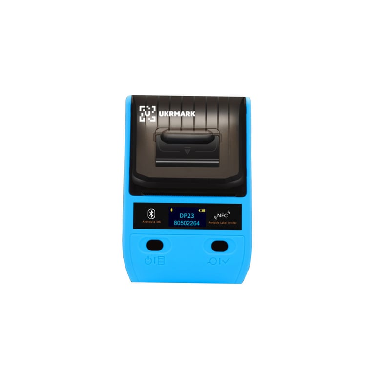 Принтер етикеток UKRMARK AT 10EW USB, Bluetooth, NFC, blue (900319) - фото 1