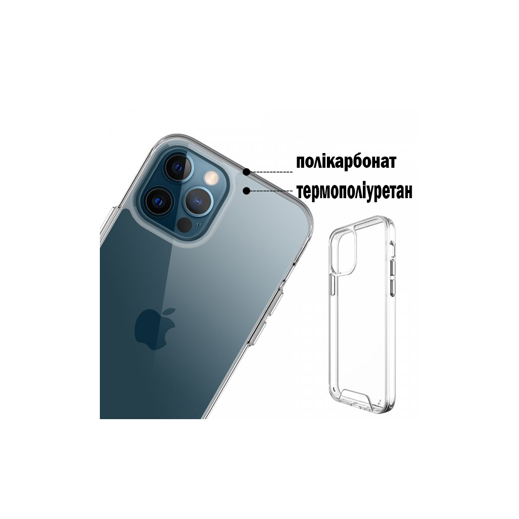 Чохол до мобільного телефона BeCover Space Case Apple iPhone 12 / 12 Pro Transparancy (707793) - фото 4 Чохол до мобільного телефона BeCover Space Case Apple iPhone 12 / 12 Pro Transparancy (707793) - фото 4