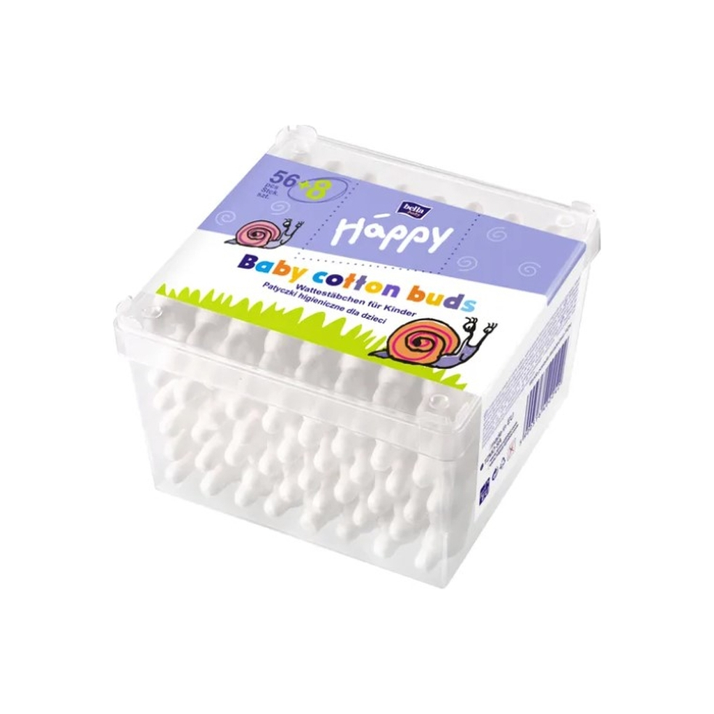 Ватні палички Bella Baby Happy 64 шт (5900516402242) - фото 1