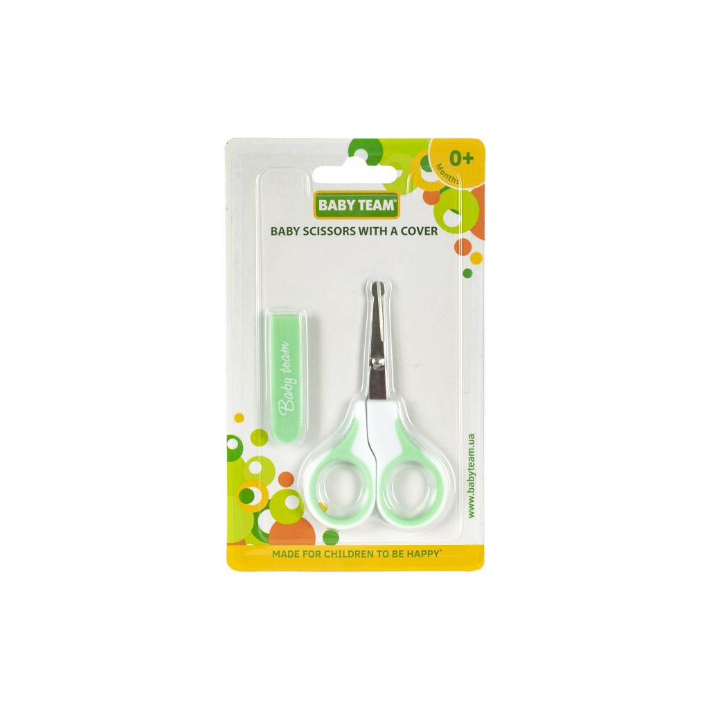 Дитячий манікюрний набір Baby Team ножиці дитячі із чохлом. (7102_мятный) Дитячий манікюрний набір Baby Team ножиці дитячі із чохлом. (7102_мятный)