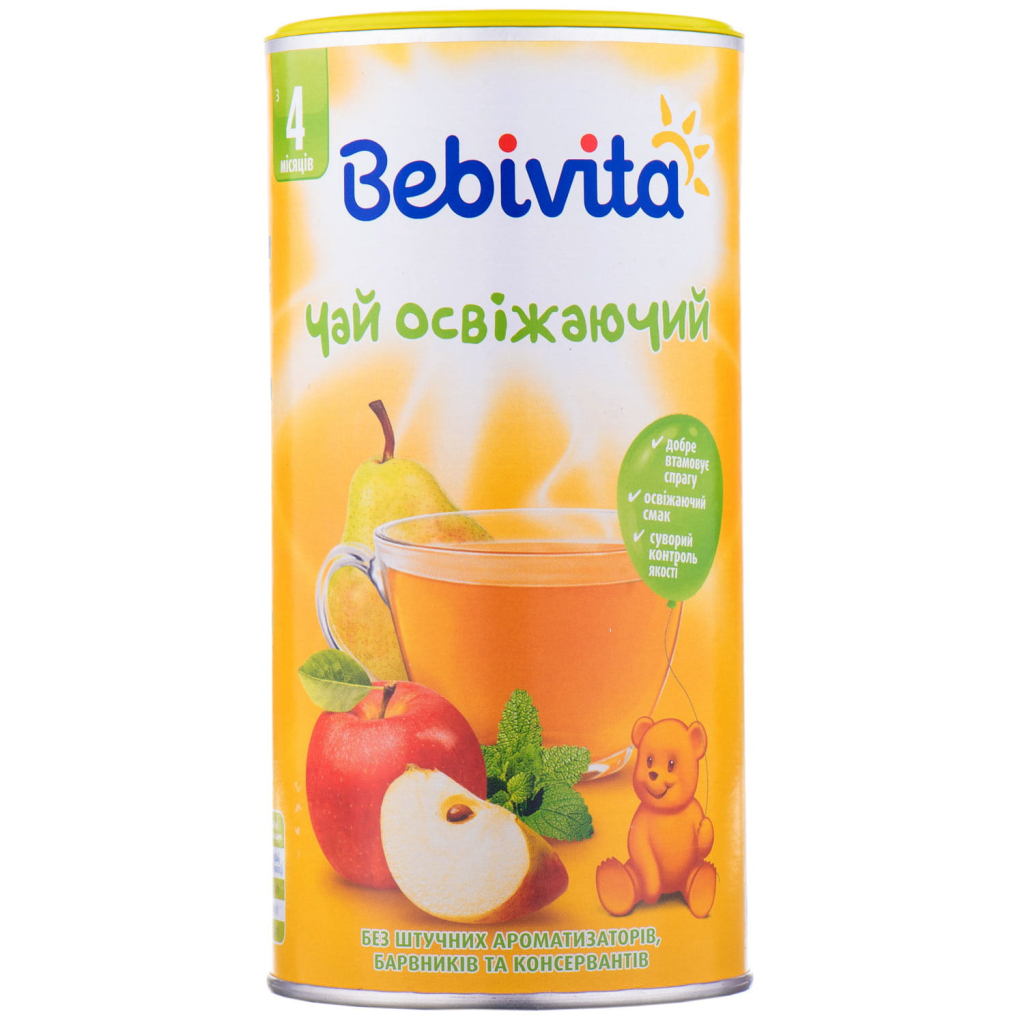 Дитячий чай Bebivita Освіжаючий 200 г (9007253101882) - фото 1 Дитячий чай Bebivita Освіжаючий 200 г (9007253101882) - фото 1