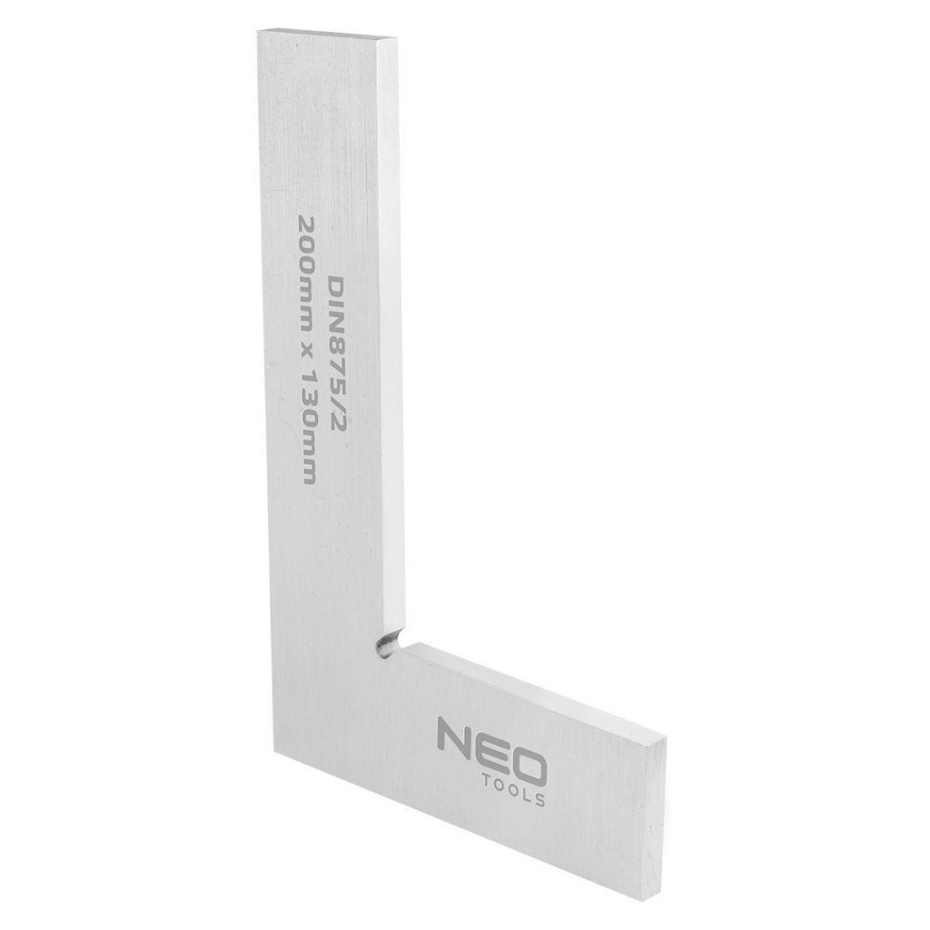 Косинець Neo Tools прецизійний, DIN875/2, 200x130 мм (72-023) - фото 1 Косинець Neo Tools прецизійний, DIN875/2, 200x130 мм (72-023) - фото 1