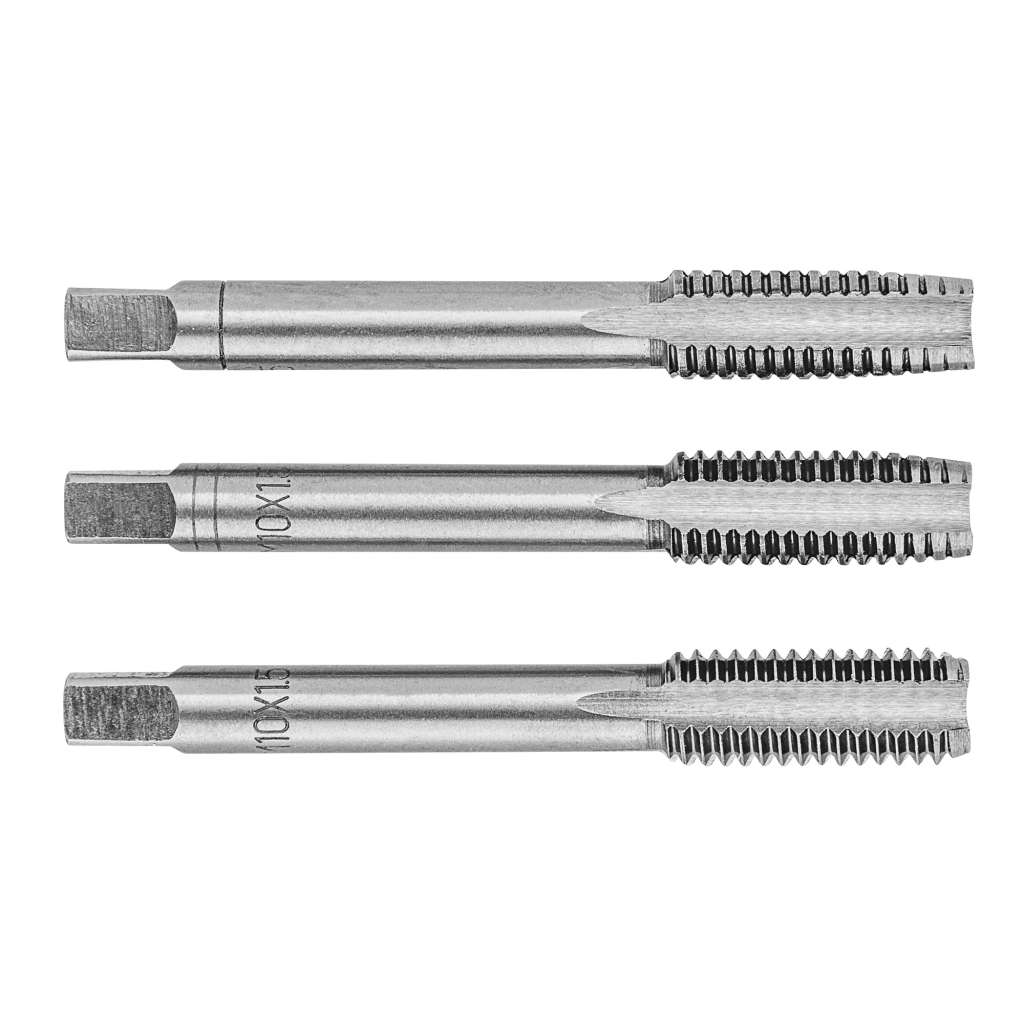 Мітчик Topex M10, крок 1.5 мм, 3 шт. (14A210) Мітчик Topex M10, крок 1.5 мм, 3 шт. (14A210)
