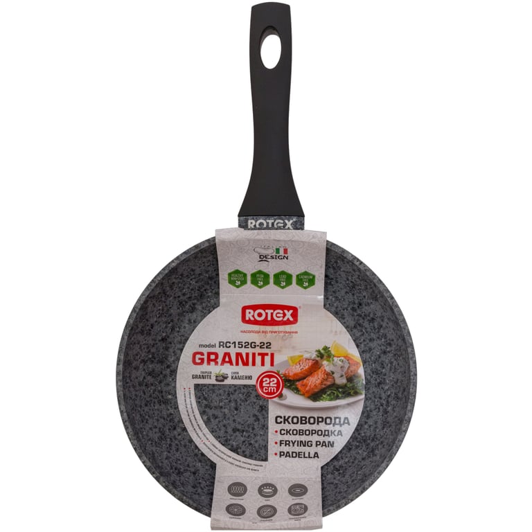 Сковорода Rotex Graniti 22 см (RC152G-22) - фото 4