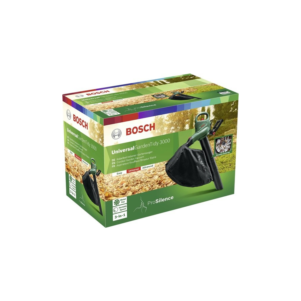 Пилосос садовий Bosch UniversalGardenTidy 3000 повітродувка-пилосос (0.600.8B1.001) - фото 5 Пилосос садовий Bosch UniversalGardenTidy 3000 повітродувка-пилосос (0.600.8B1.001) - фото 5