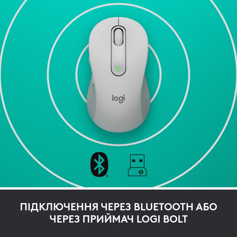 Мишка Logitech Signature M650 Wireless for Business Off-White (910-006275) - фото 3