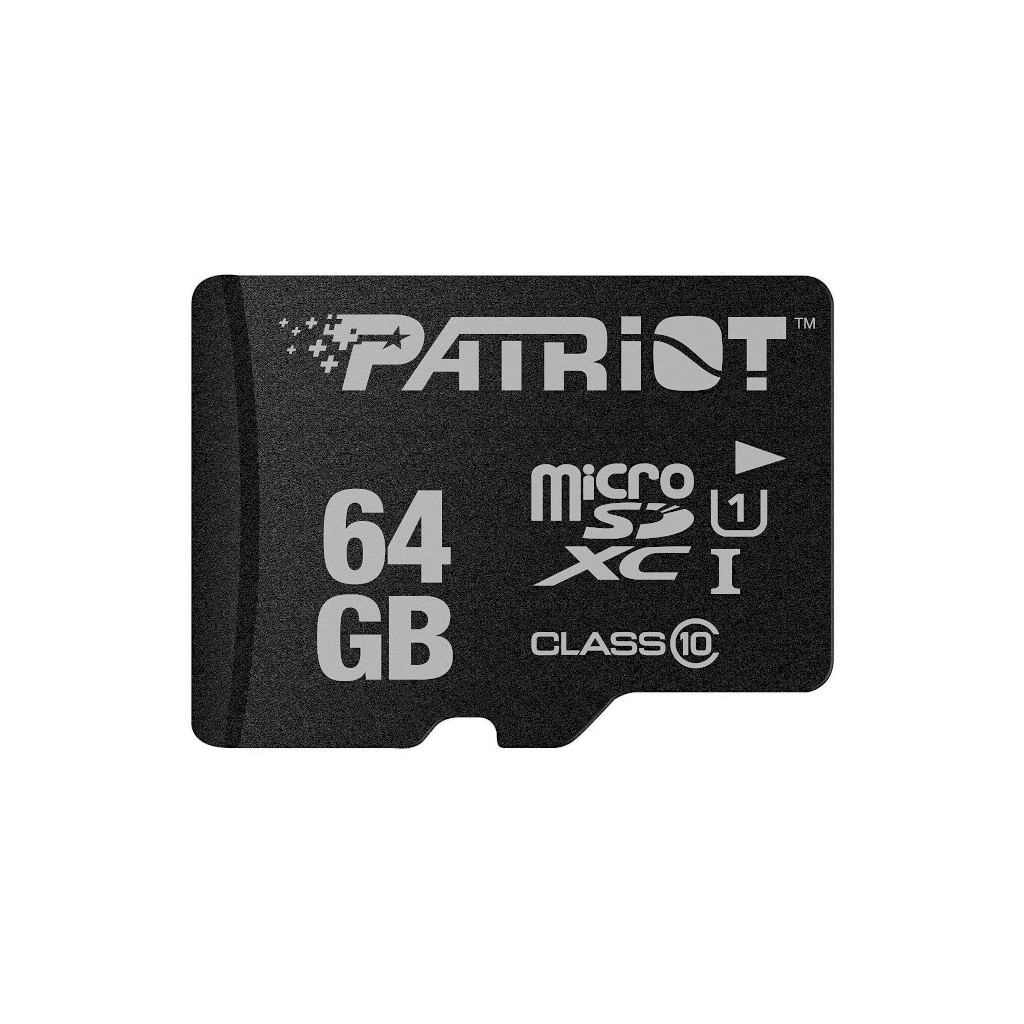 Карта пам'яті Patriot 64GB microSD class10 UHS-I (PSF64GMDC10) - фото 1 Карта пам'яті Patriot 64GB microSD class10 UHS-I (PSF64GMDC10) - фото 1