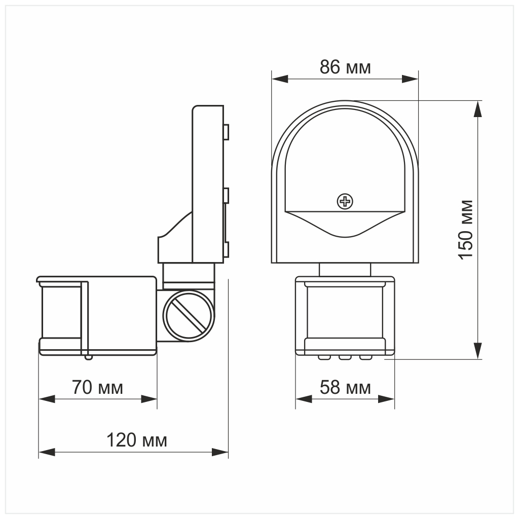 Датчик руху Videx 220V 1200W інфрачервоний (VL-SPW02W) - фото 3 Датчик руху Videx 220V 1200W інфрачервоний (VL-SPW02W) - фото 3