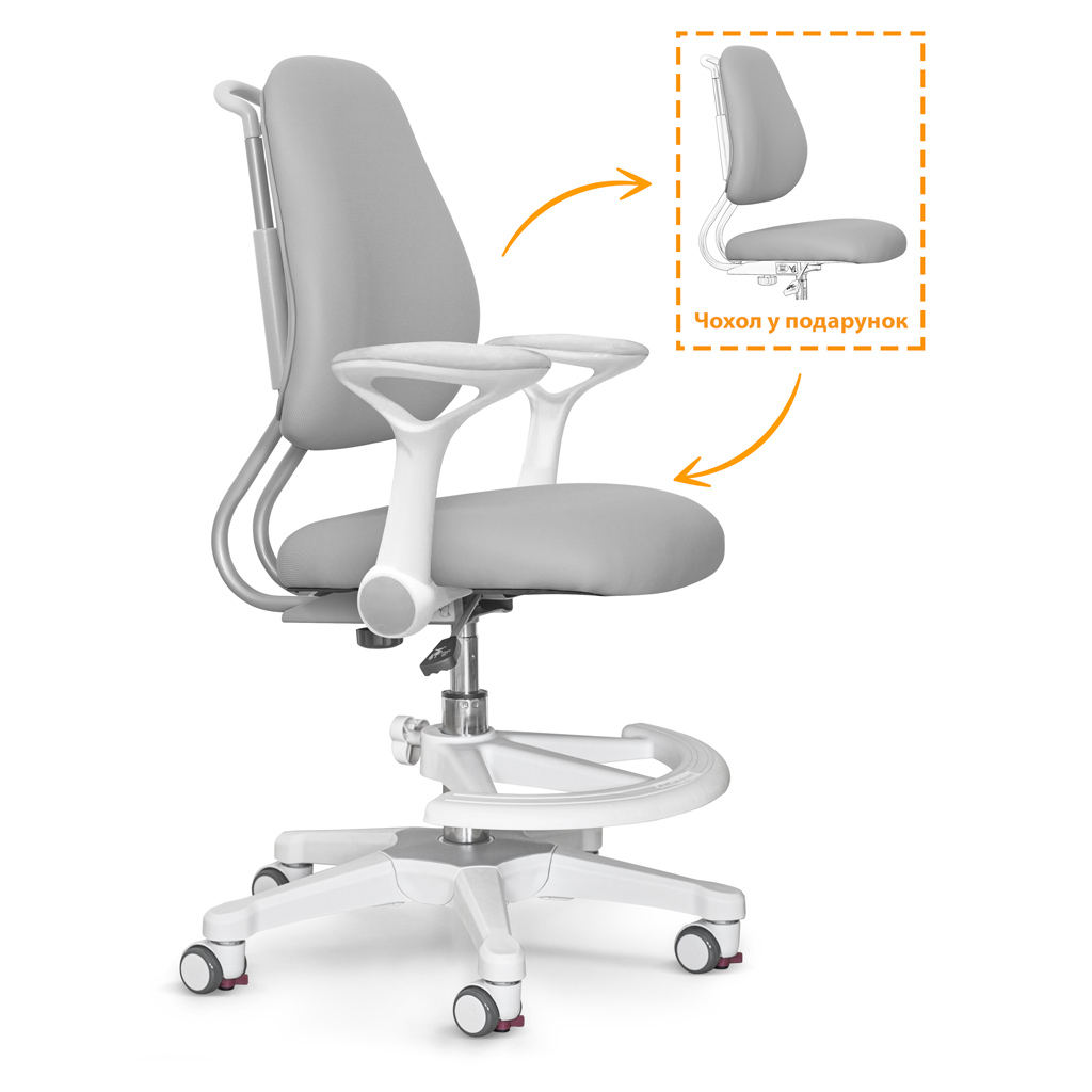 Дитяче крісло s Mio Ergo Grey Evo-kids (Y-507 G) - фото 4 Дитяче крісло s Mio Ergo Grey Evo-kids (Y-507 G) - фото 4