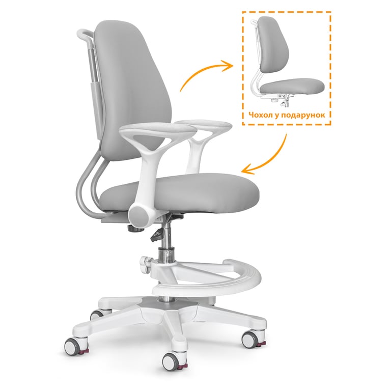 Дитяче крісло s Mio Ergo Grey Evo-kids (Y-507 G) - фото 4
