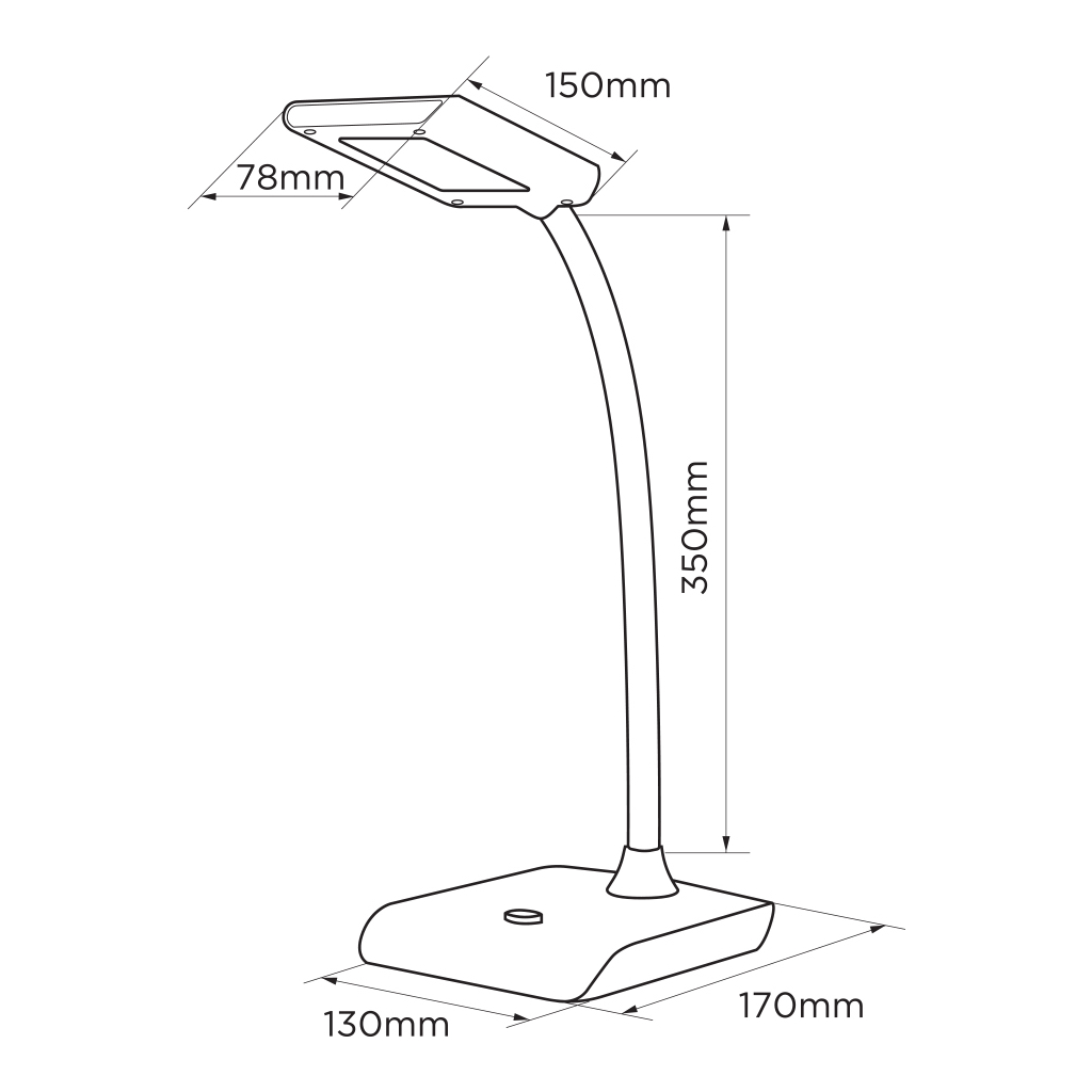 Настільна лампа ELM Unix- 7W 4000K (27-0002) - фото 2 Настільна лампа ELM Unix- 7W 4000K (27-0002) - фото 2
